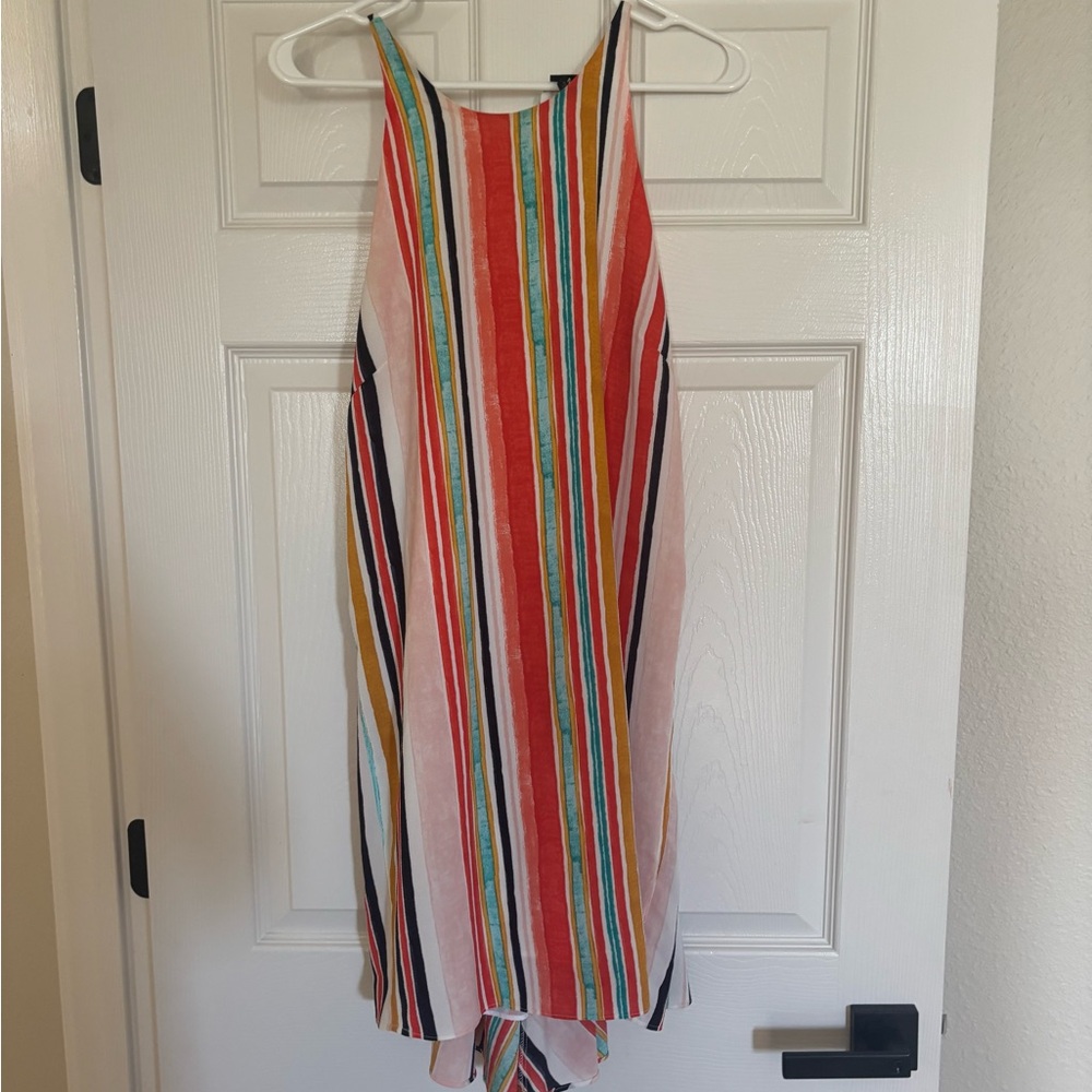 Multicolor Striped Sleeveless Dress